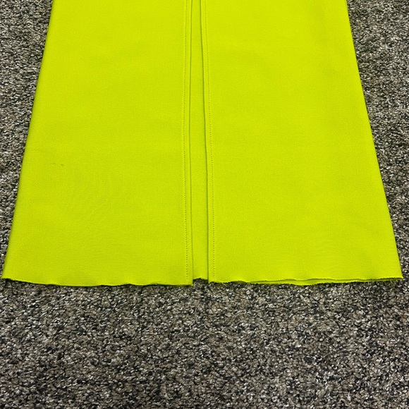 Lime Green Asymmetrical One Shoulder Embellished Maxi Dress - Picture 8 of 11